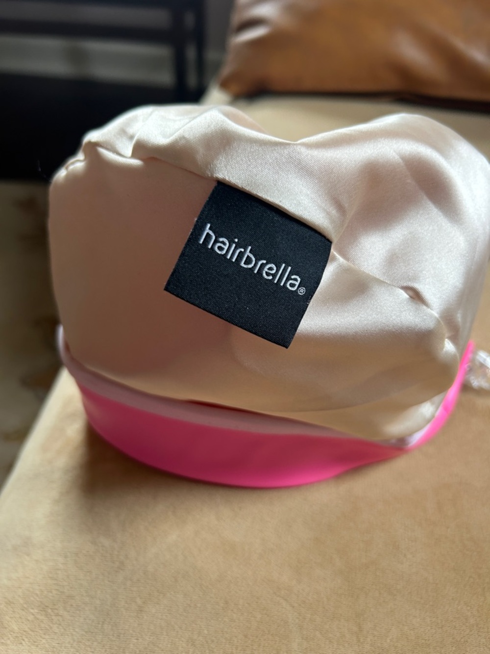 Bright Hot Pink Silicone Swim Cap - Picture 2 of 3